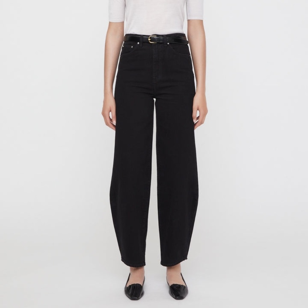 Toteme - Barrel Leg Denim Black
